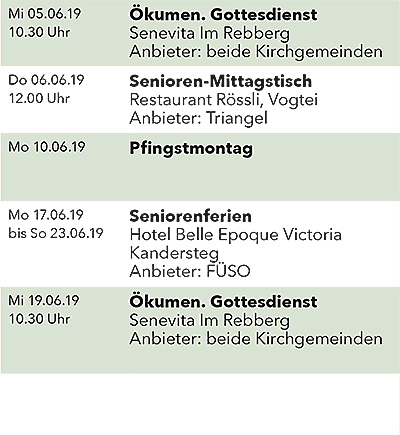 Seniorenkalender Juni 2019 links
