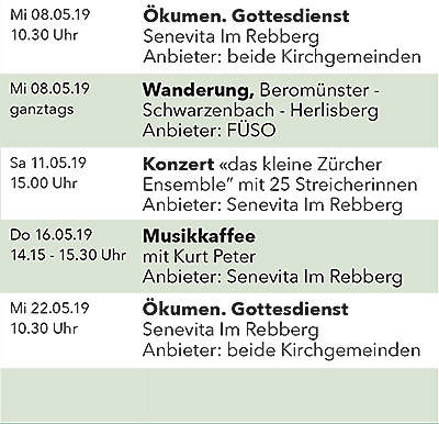 Seniorenkalender Mai 2019 rechts